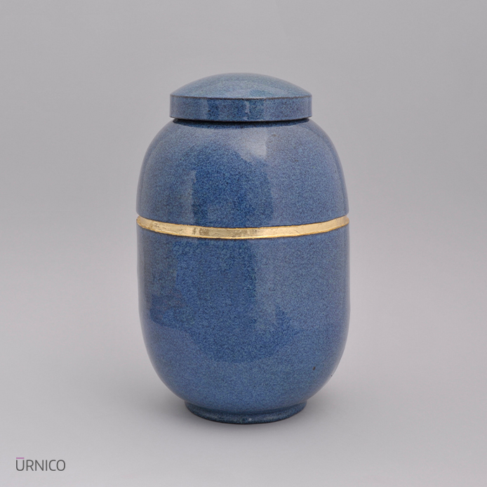 Ceramic Urn Bise Piu 4,5l Light Blue
