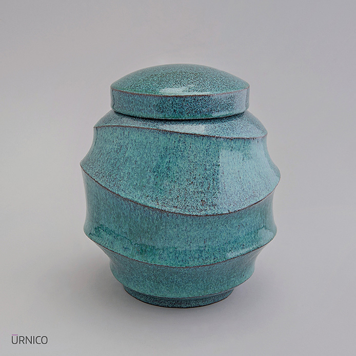 Ceramic Urn Karif 2,8l Turquoise