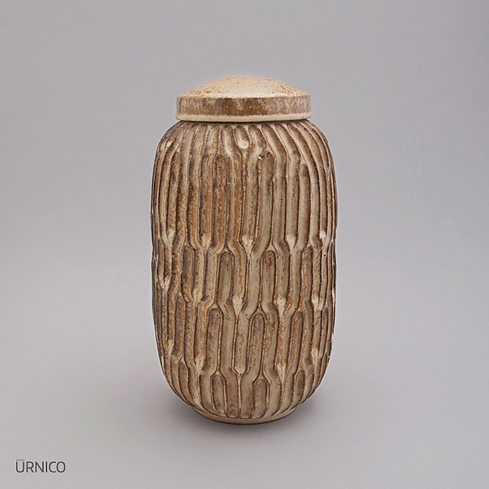 Ceramic Urn Loo 3,8l Beige