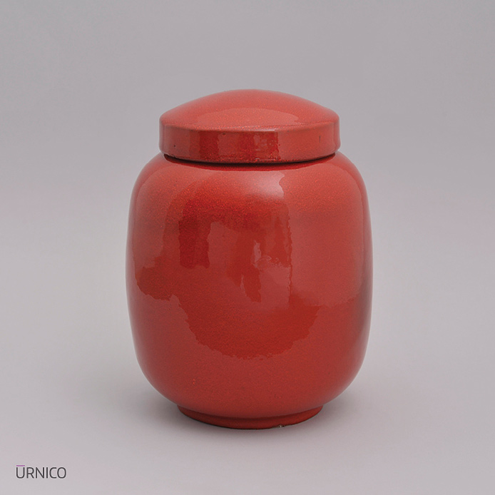Ceramic Urn Bise 2l Red