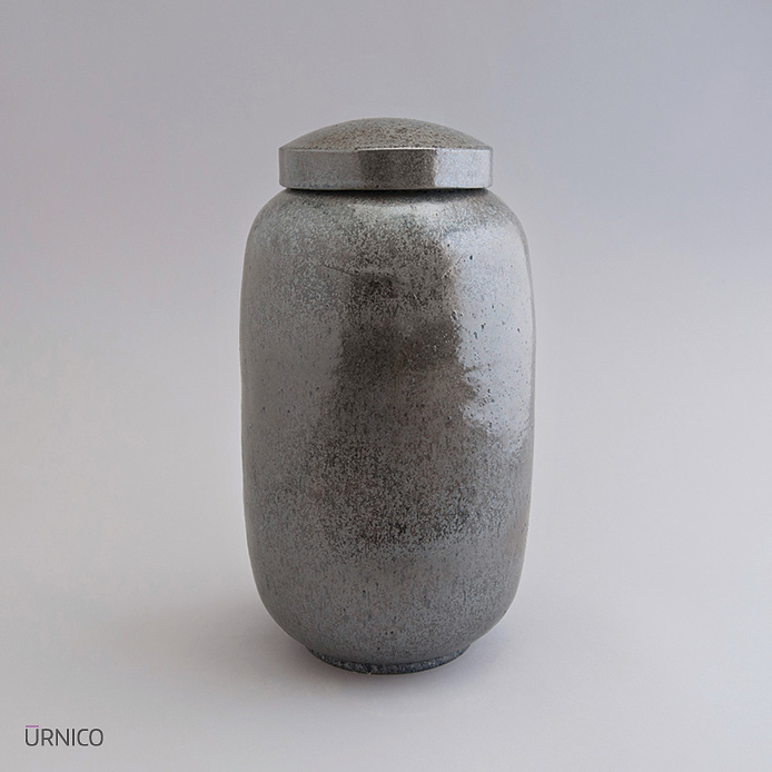 Ceramic Urn Bise 3,8l Grey Silver