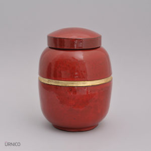 Ceramic Urn Bise Piu 2l Red