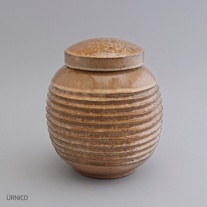 Ceramic Urn Breva 2,8l Beige