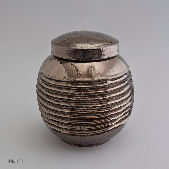 Ceramic Urn Breva 2,8l Gold Pepper
