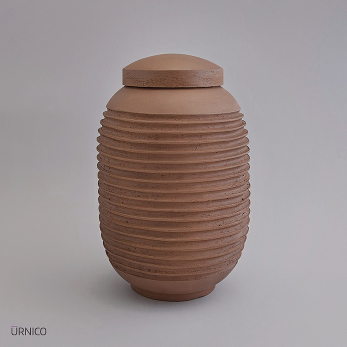Ceramic Urn Breva 4,5l Raw AB