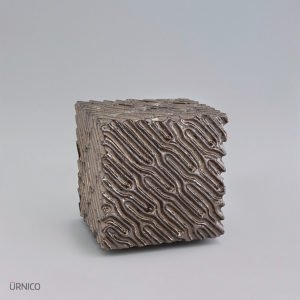 Ceramic Urn Brick Fielder 1,5l Gold Pepper