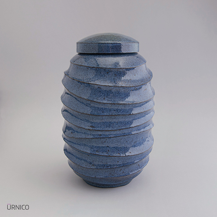 Ceramic Urn Karif 4,5l Light Blue