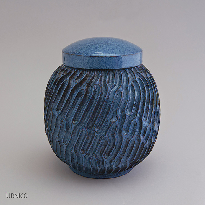 Ceramic Urn Loo 2,8l Light Blue