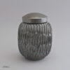 Ceramic Urn Loo 2l Grey Silver