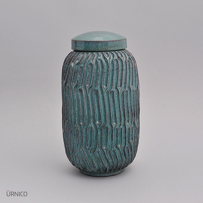 Ceramic Urn Loo 3,8l Turquoise