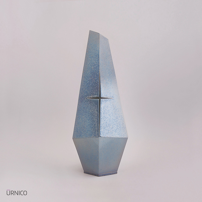 Ceramic Urn Seca 5l Silver Grey