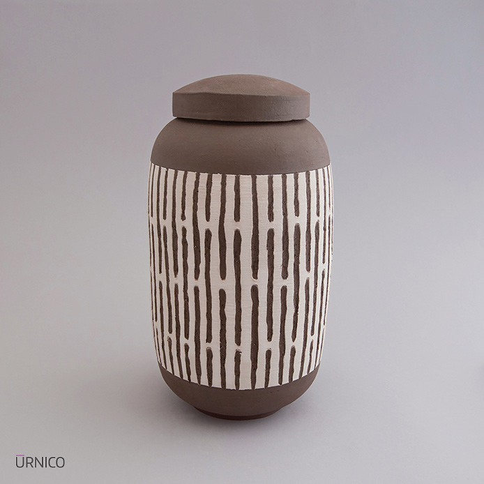 Ceramic Urn Solano 3,8l Raw AB