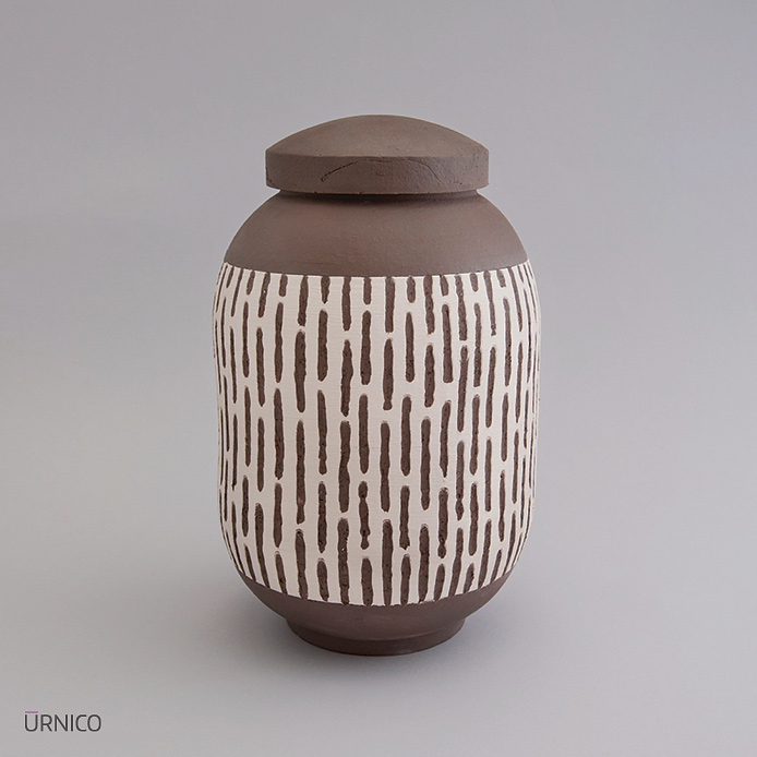 Ceramic Urn Solano 4,5l Raw AB