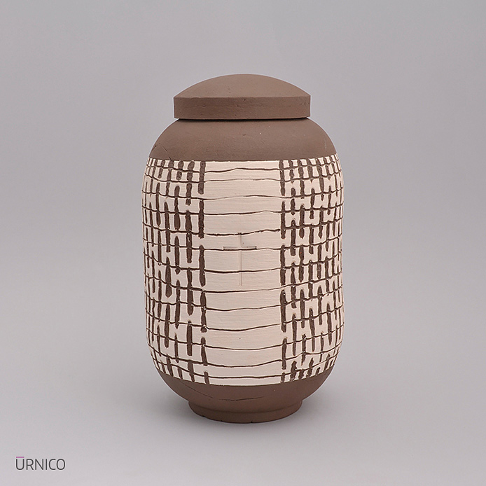 Ceramic Urn Solano Piu 4,5l Raw AB